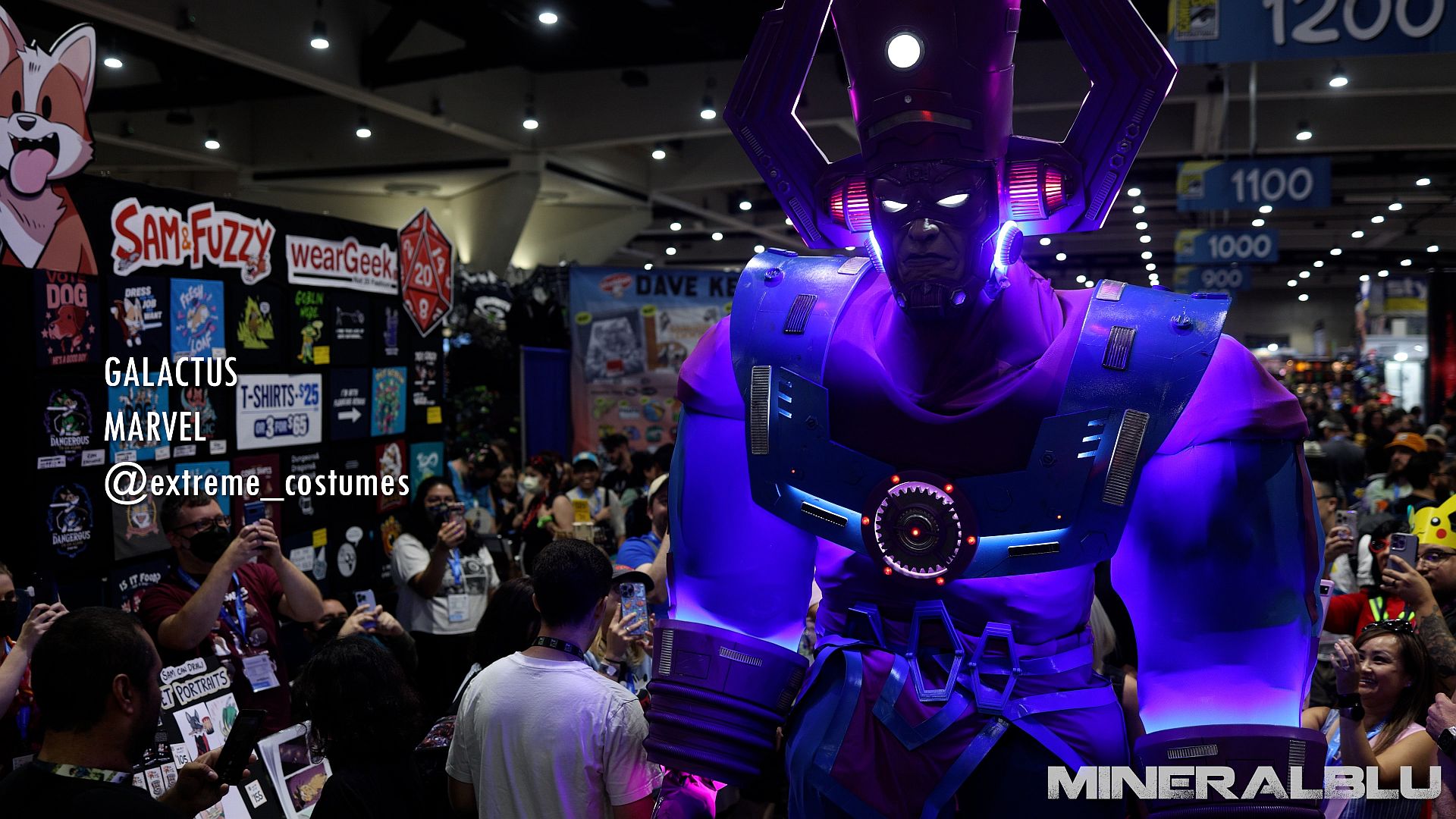 Galactus overlooking the show floor.