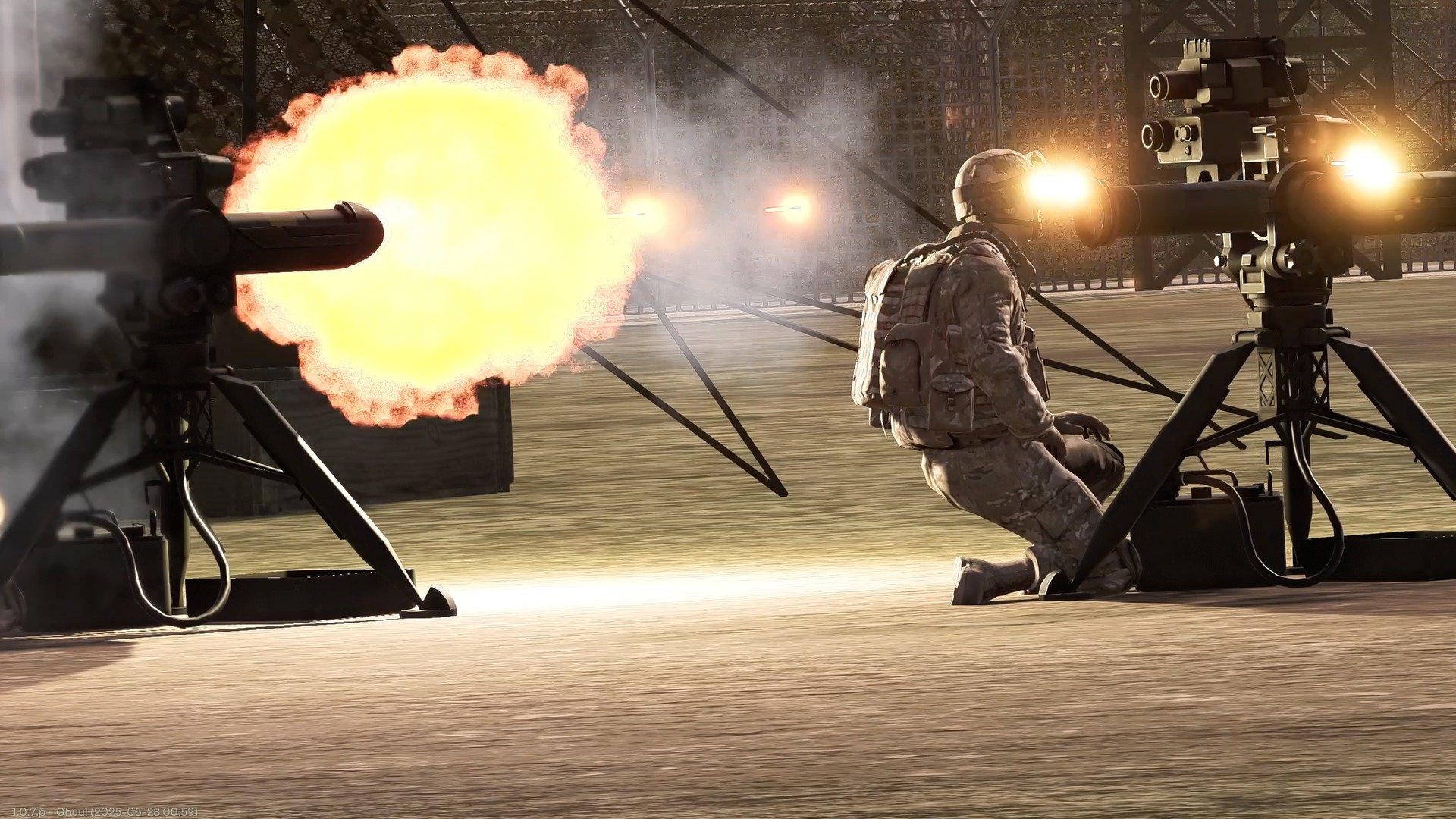 Infantry units firing anti-tank missiles in Broken Arrow.